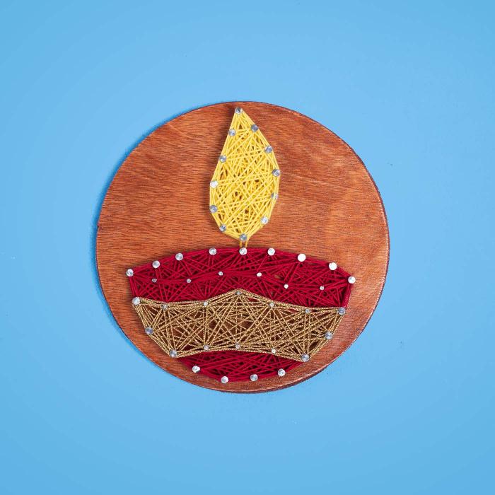 Diwali String Art Wall Decor - Diya