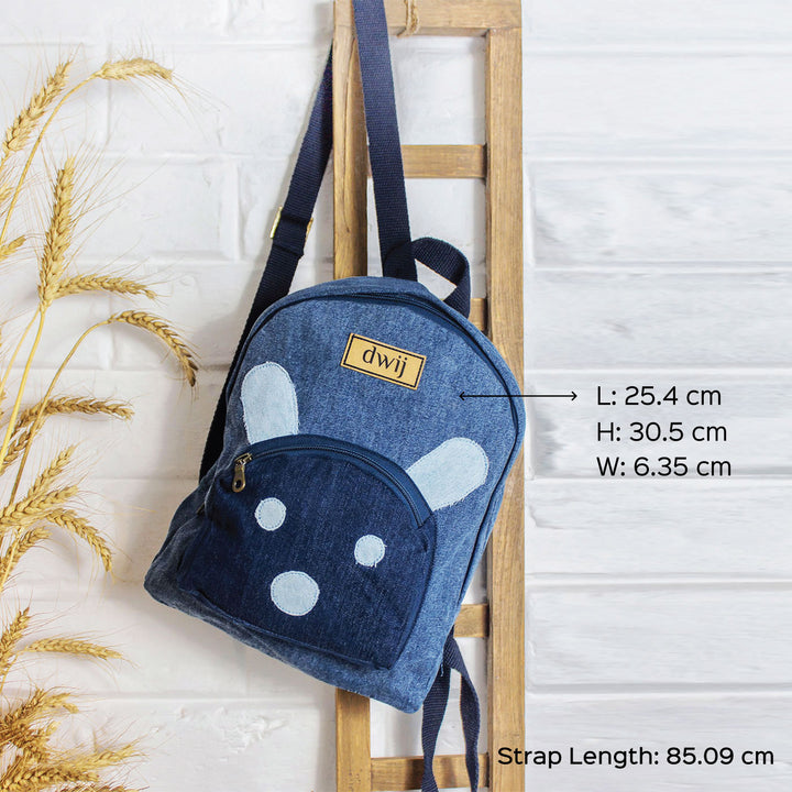 Upcycled Denim Mini Backpack