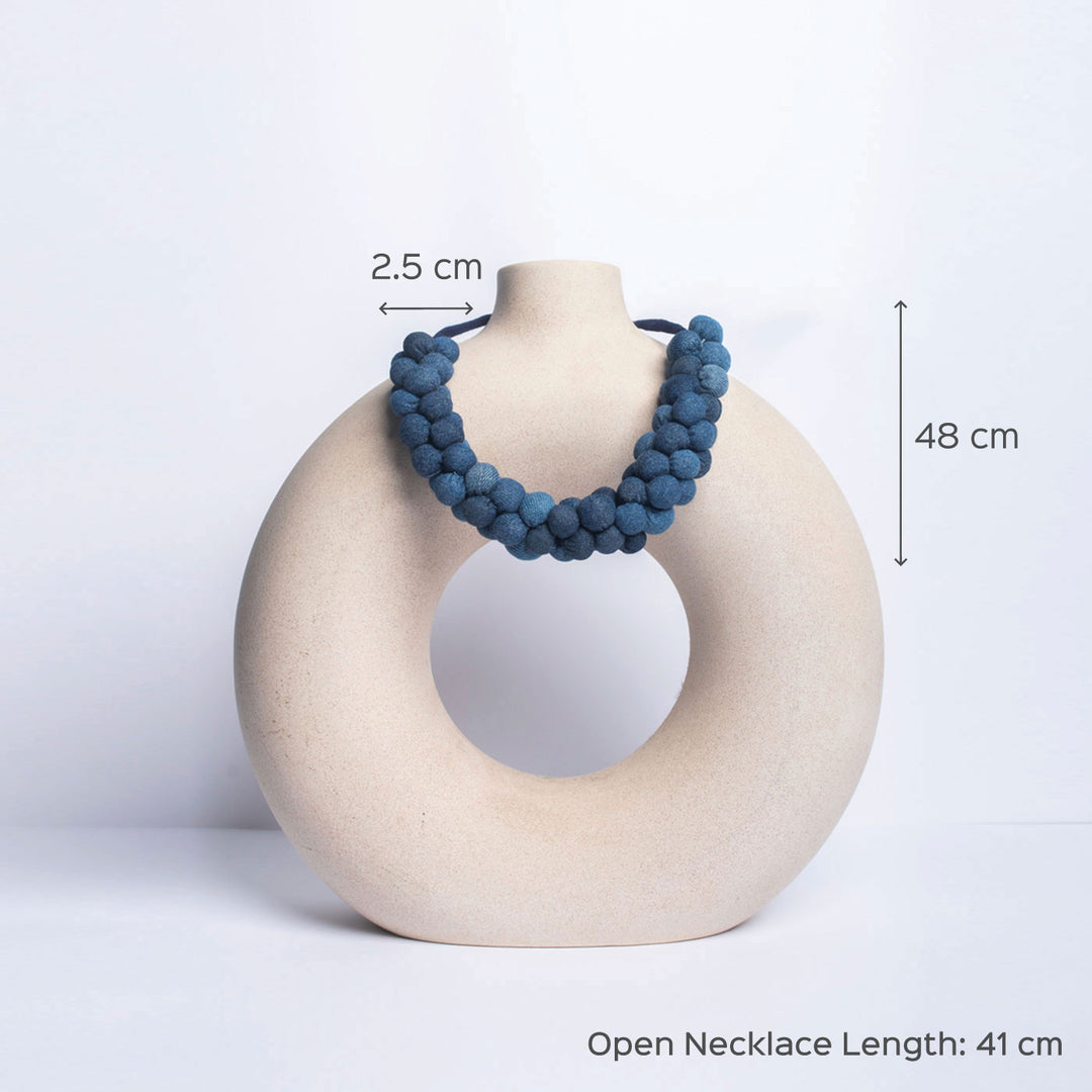 Ameya Upcycled Denim Necklace
