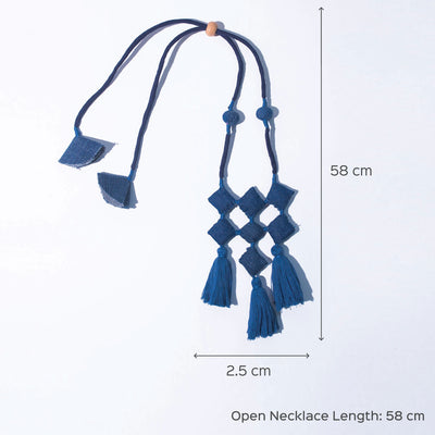 Bhavya Upcycled Denim Necklace