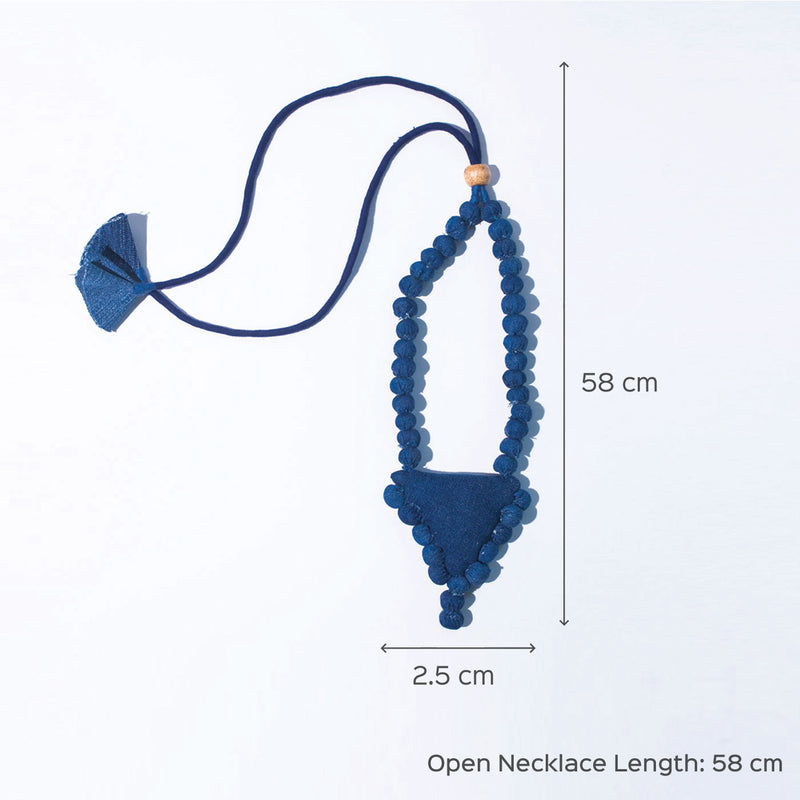 Yuvati Upcycled Denim Necklace