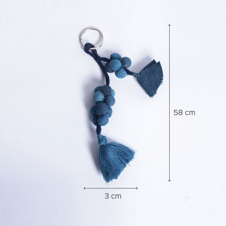 Upcycled Denim Keychain