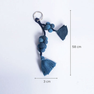Upcycled Denim Keychain