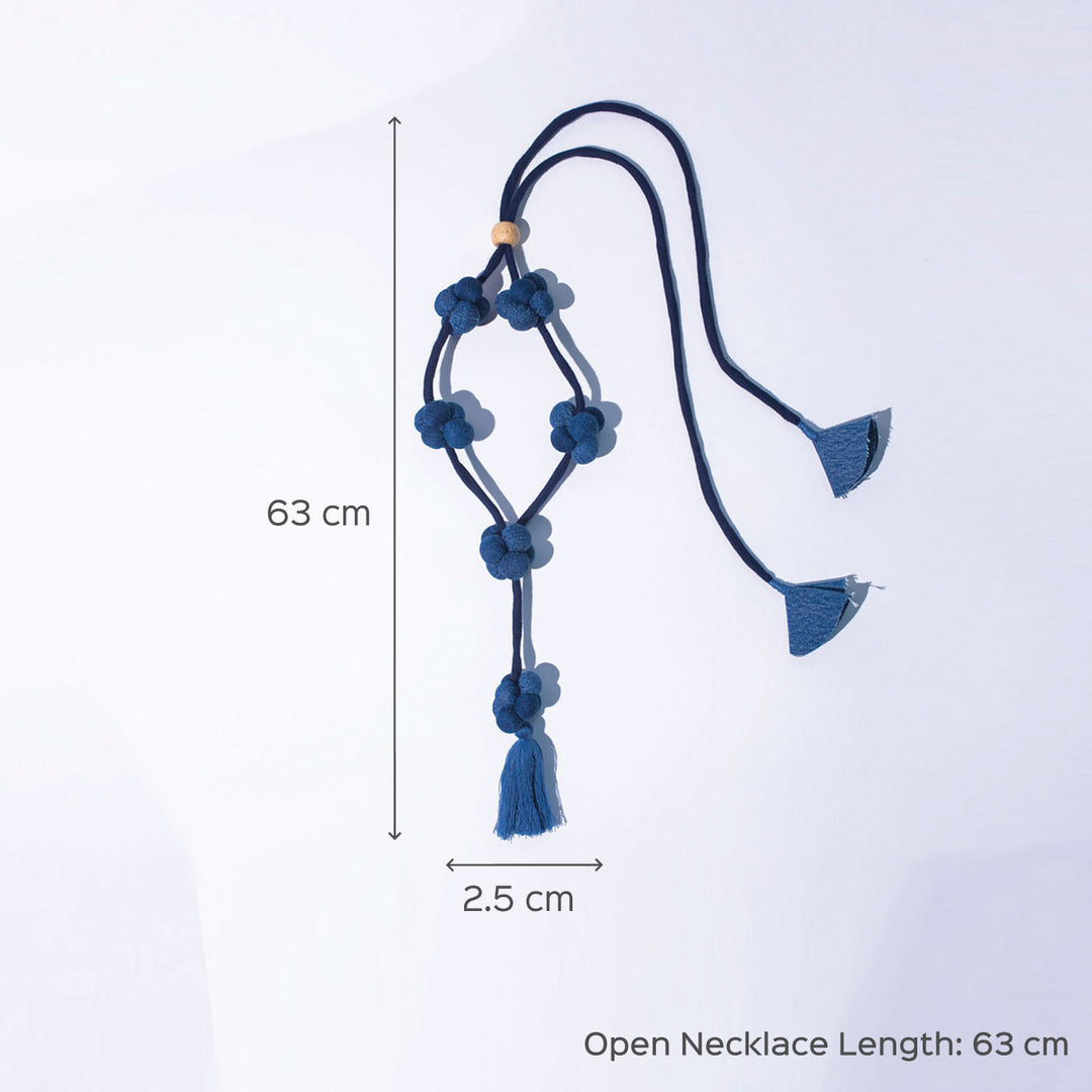 Nitya Upcycled Denim Necklace