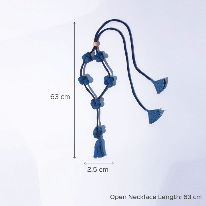 Nitya Upcycled Denim Necklace