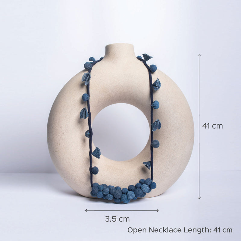 Sundari Upcycled Denim Necklace