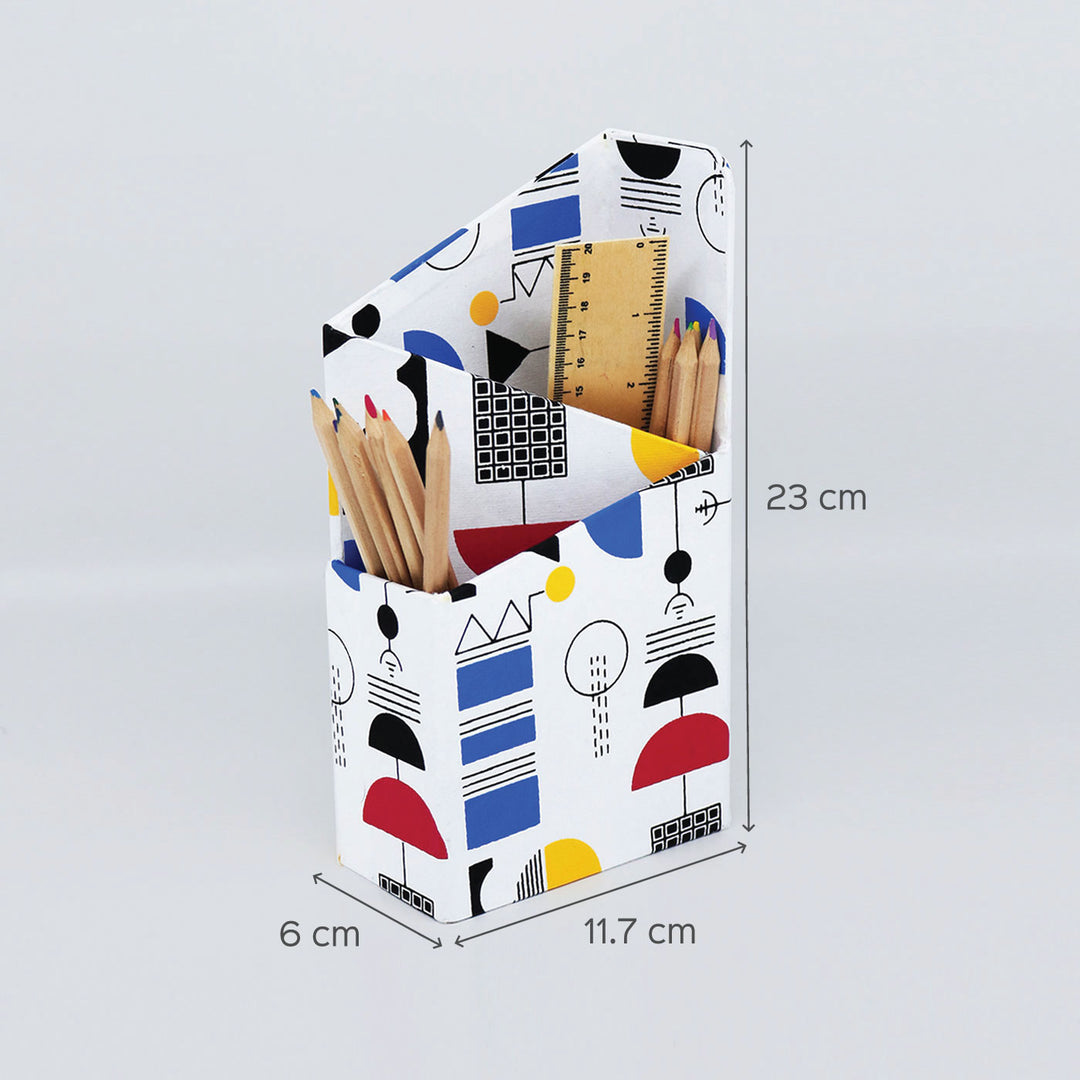 Handmade Paper Colourful Pen Stand
