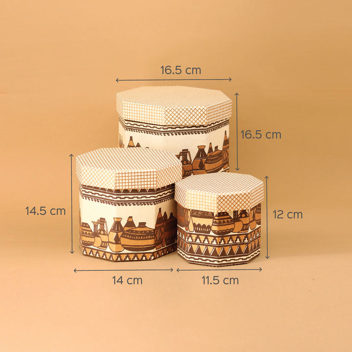 Handmade Paper Greek Pots Gift Box