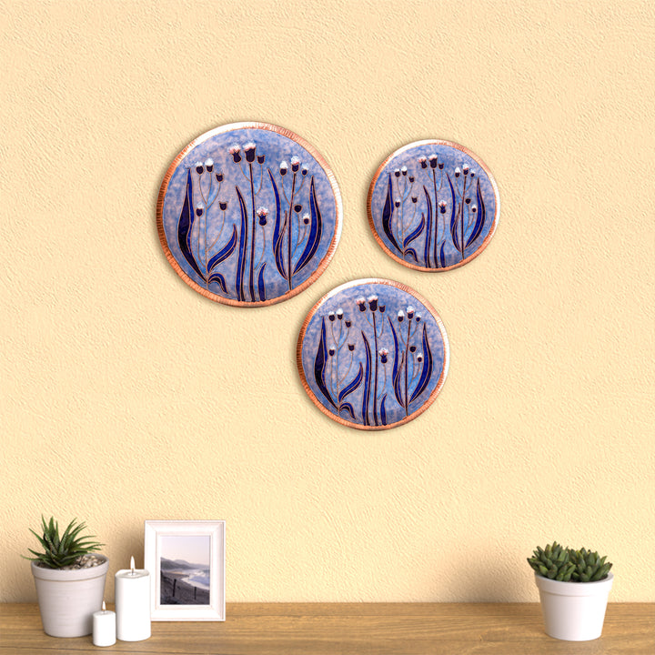 Copper Enamel Wall Plate - Pastels - Emilia - Zwende