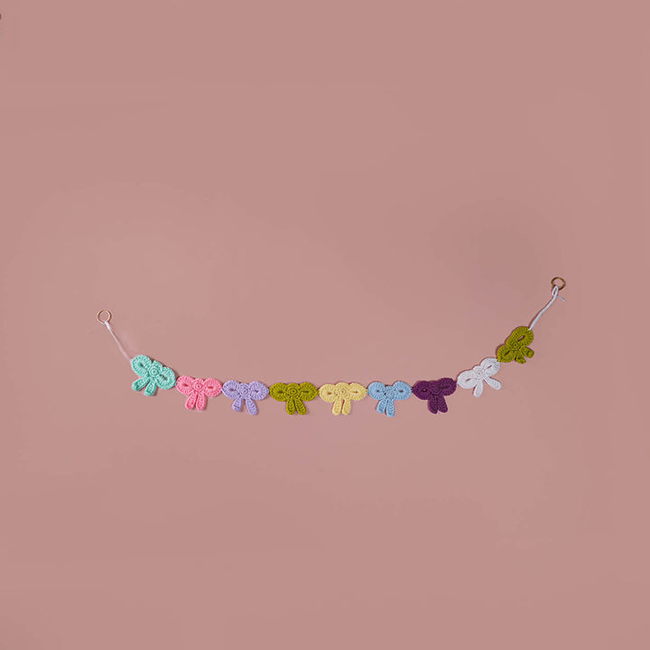 Multi-coloured Ribbons Crochet Hanging