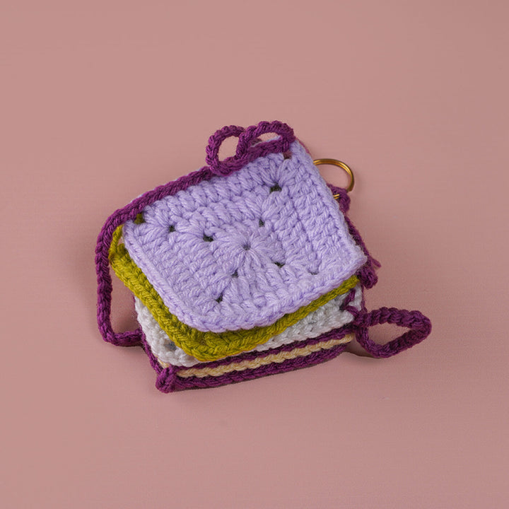 Multi-coloured Square Crochet Hanging