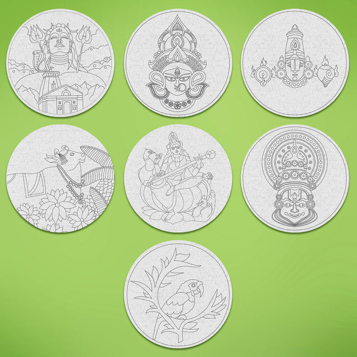 Trial Pack - Enchanting Premarked Canvas Bases - Set of 7