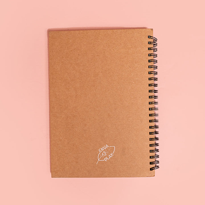 Handmade Paper Spiral Unruled Notebook