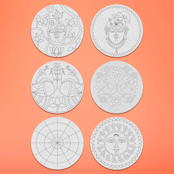 Trial Pack - Ethereal Premarked Canvas Bases - Set of 6