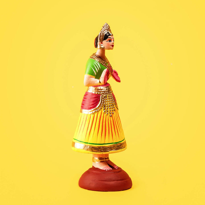 Dancing Thanjavur Doll - Red, Green & Yellow