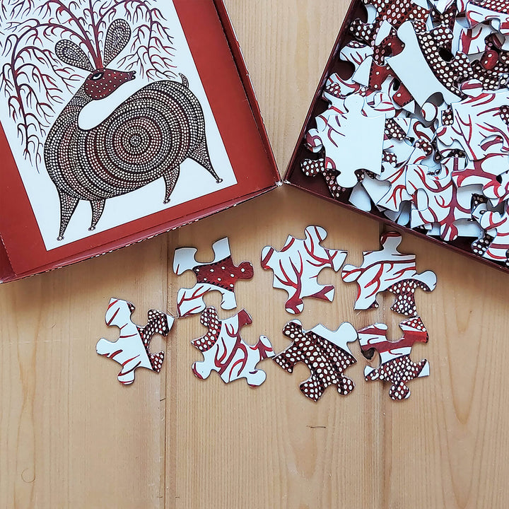 Bhil Deer - 63 Piece Jigsaw Puzzle
