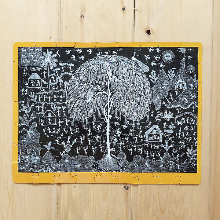 Warli Tree - 63 Piece Jigsaw Puzzle