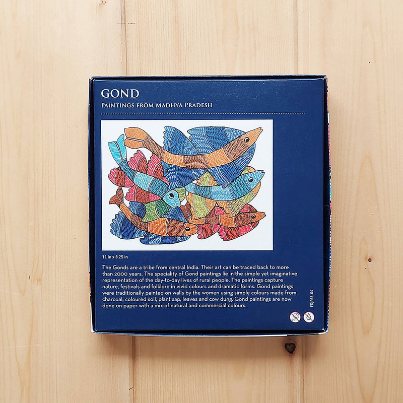 Gond Fish - 63 Piece Jigsaw Puzzle