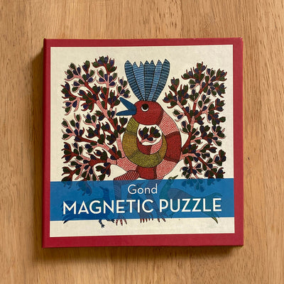 Magnetic Puzzle - Gond - Peacock