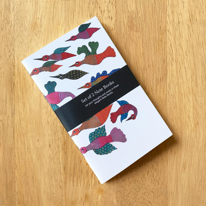 Gond Folk Art Notebooks with Printed Cover - Set of 2