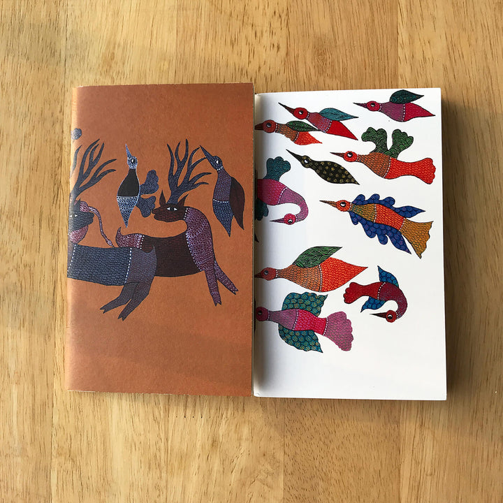 Gond Folk Art Notebooks with Printed Cover - Set of 2