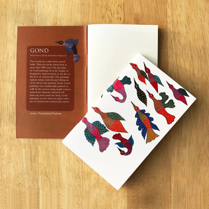 Gond Folk Art Notebooks with Printed Cover - Set of 2