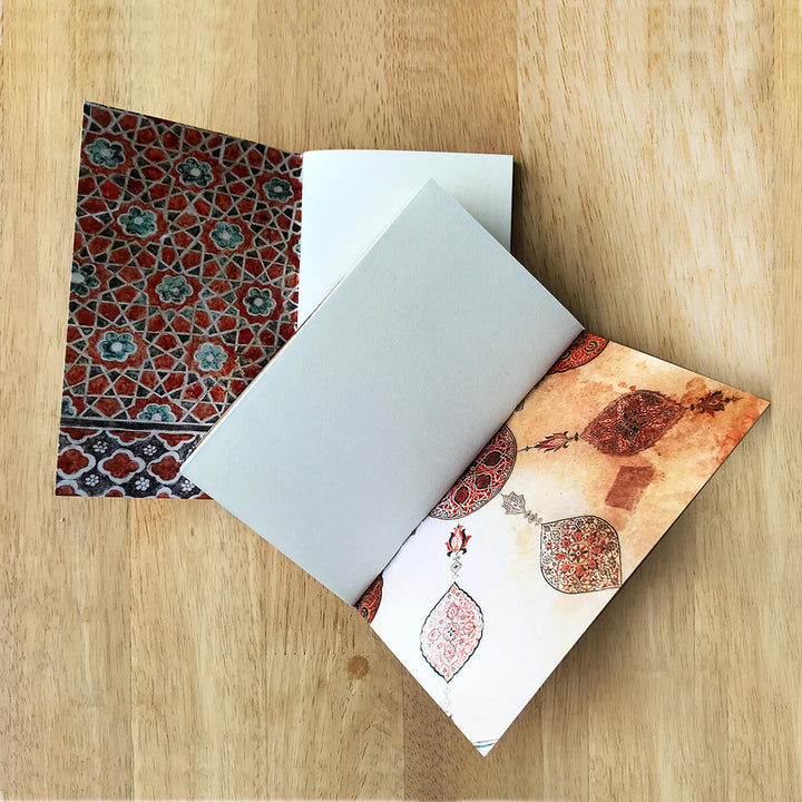 Rajasthani Folk Art Notebooks with Printed Cover - Set of 2