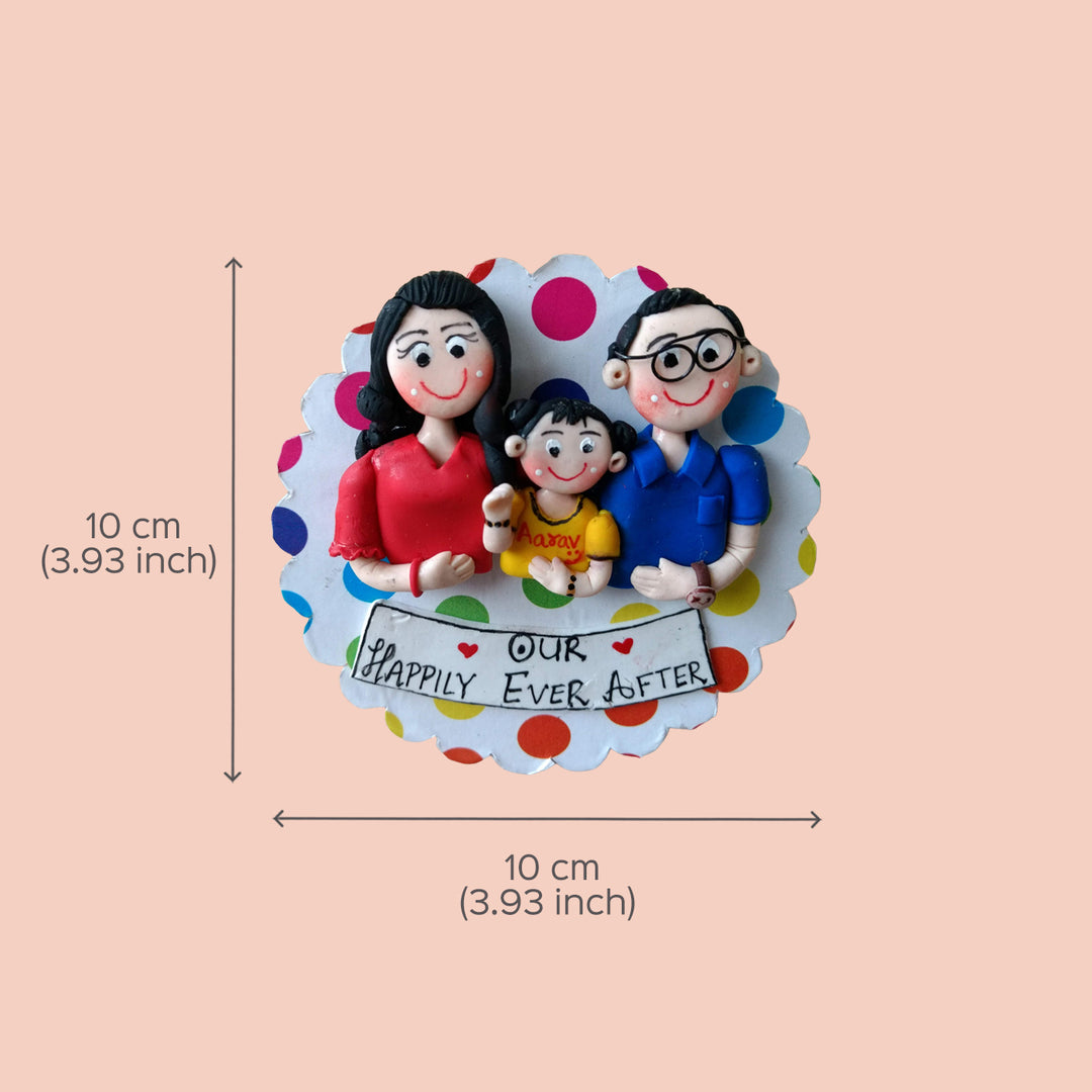 Handmade Personalised Family Magnet