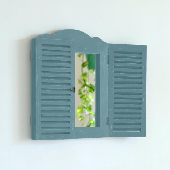 Small Vintage Farmhouse Window Mirror