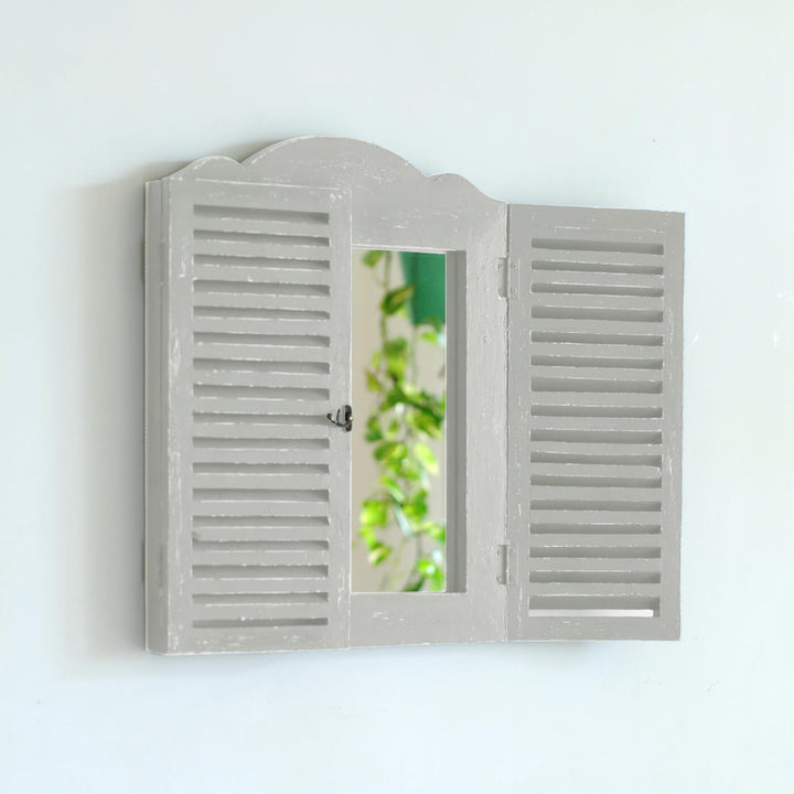 Small Vintage Farmhouse Window Mirror