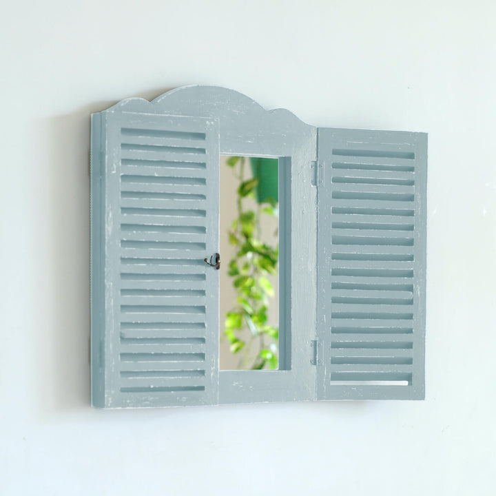 Small Vintage Farmhouse Window Mirror