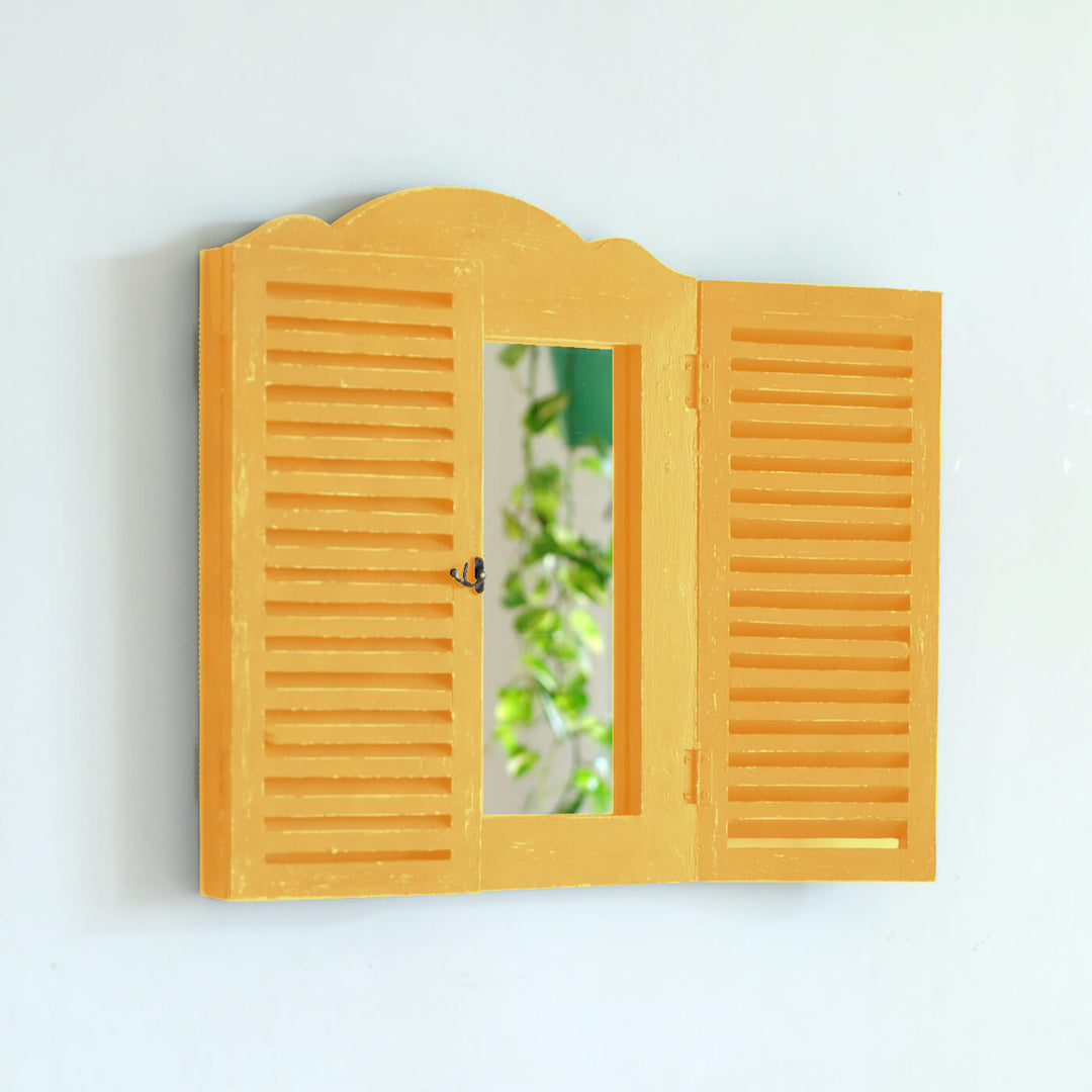 Small Vintage Farmhouse Window Mirror