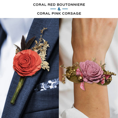 Corsage and Boutonniere Combo - Set of 2