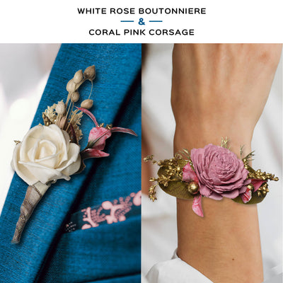 Corsage and Boutonniere Combo - Set of 2