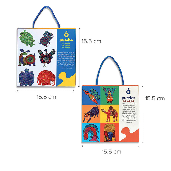 Toddler Puzzle Set Of 6 - Gond