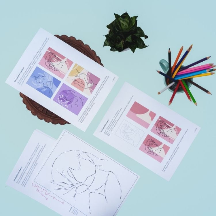 Buy Line Art Mini Guidebook - Aesthetic Portrait Art Set - Printable ...