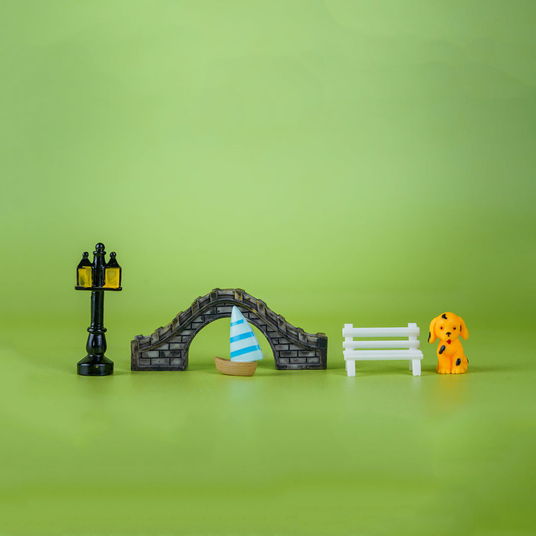 Riverside Miniature Set for Garden Décor & DIY Projects