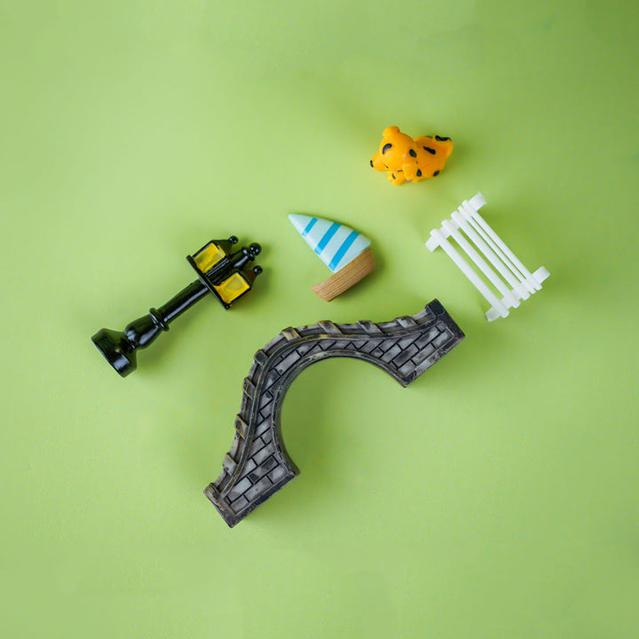 Riverside Miniature Set for Garden Décor & DIY Projects