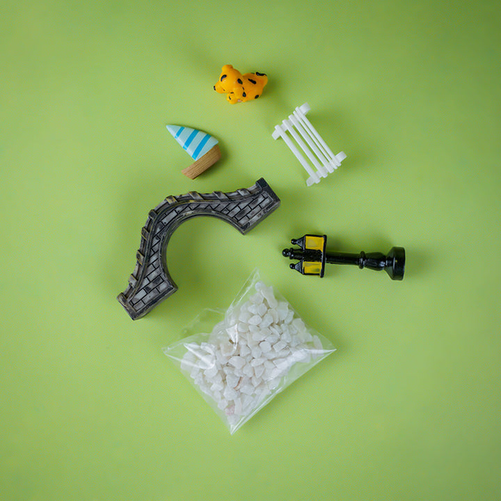 Riverside Miniature Set for Garden Décor & DIY Projects