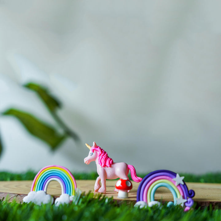 Unicorn Miniature Set for Garden Décor & DIY Projects