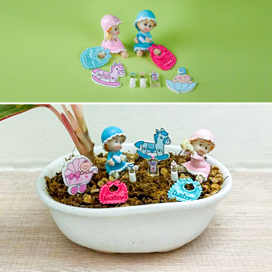 Baby Miniature Set for Garden Décor & DIY Projects
