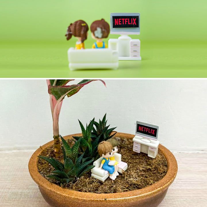 Living Room Miniature Set for Garden Décor & DIY Projects