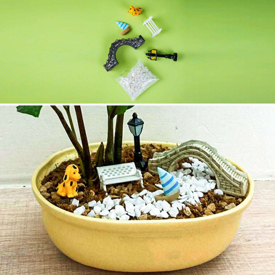 Riverside Miniature Set for Garden Décor & DIY Projects