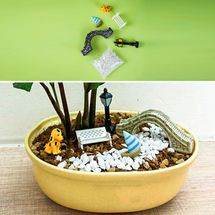 Riverside Miniature Set for Garden Décor & DIY Projects