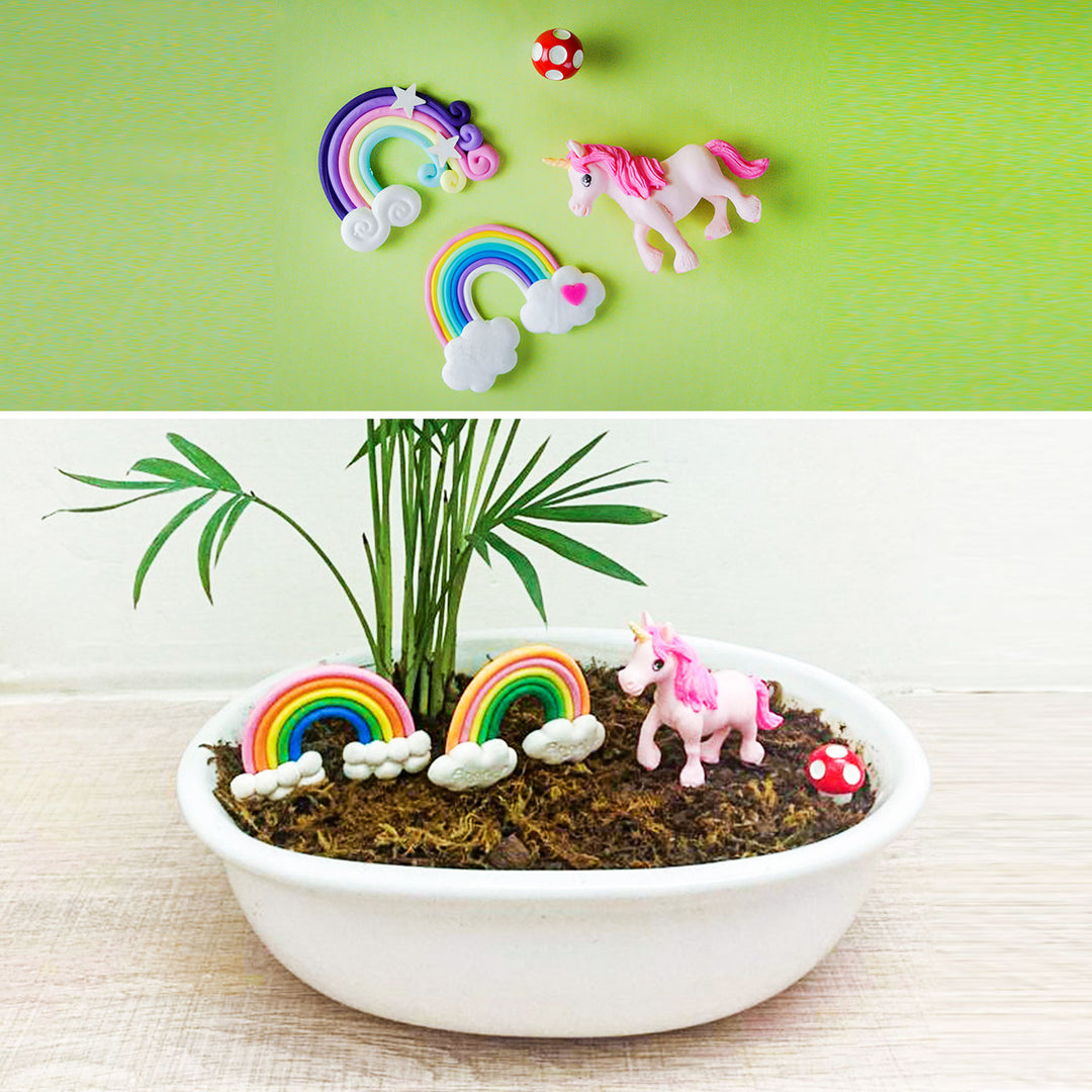 Unicorn Miniature Set for Garden Décor & DIY Projects