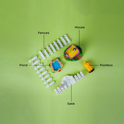 Home Miniature Set for Garden Décor & DIY Projects
