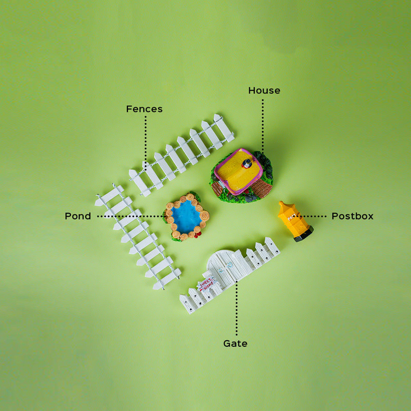 Home Miniature Set for Garden Décor & DIY Projects
