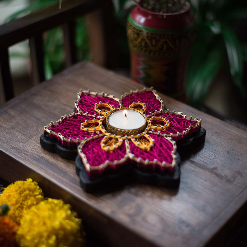 Regal Star String Art Tealight Holder
