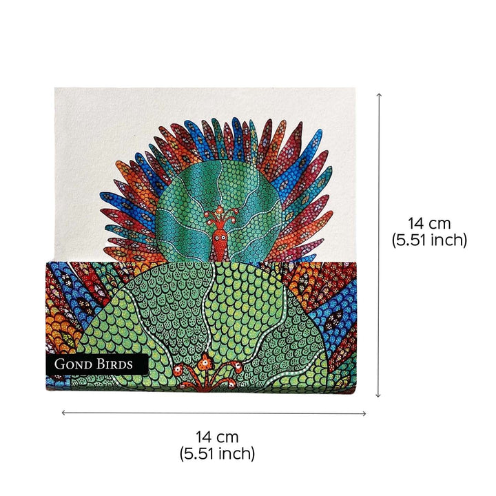 Indian Art Inspired Notecards & Envelopes - Gond Print - Set of 6
