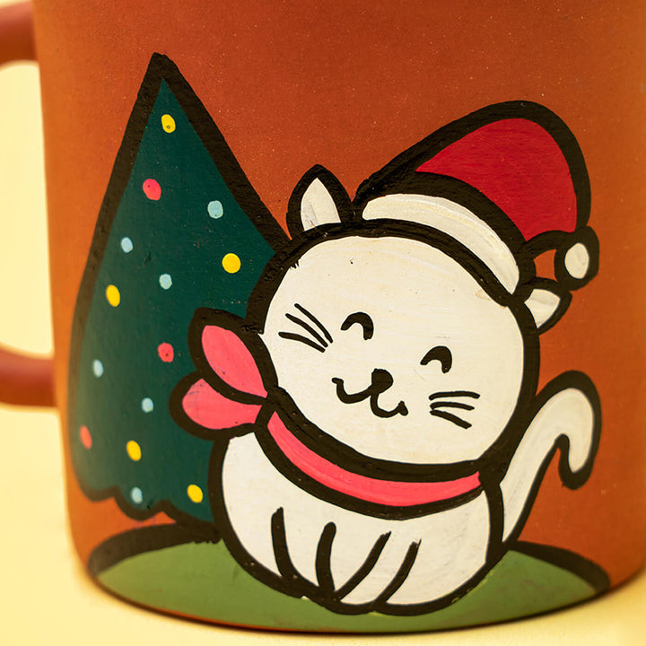 Personalised Terracotta Christmas Mug